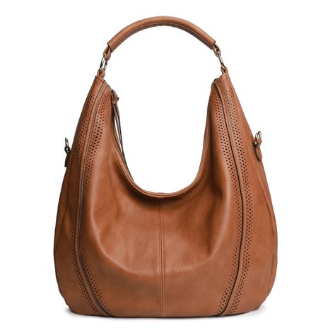 Donna PU Leather Hobo Shoulder Bag 